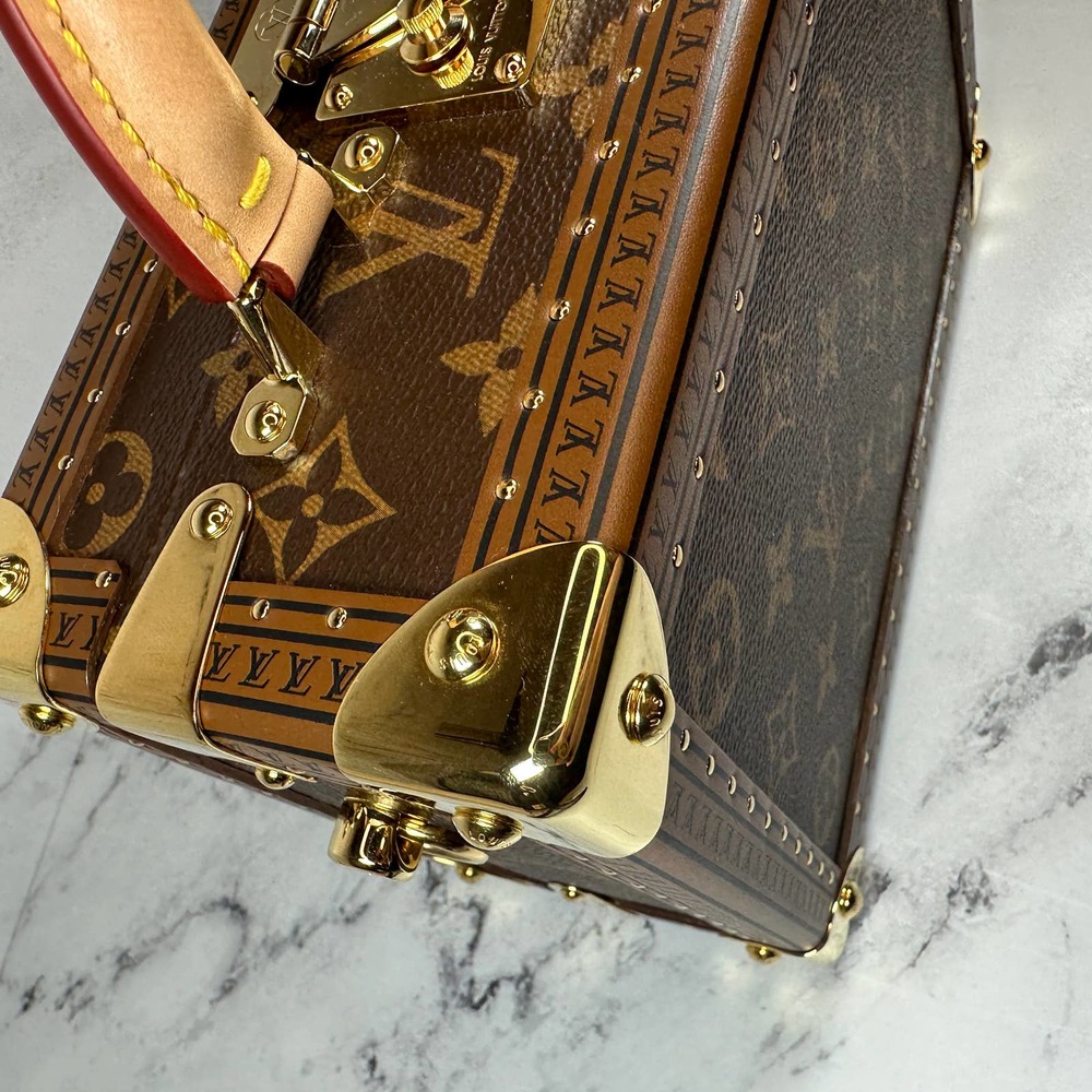 Louis Vuitton Petite Valise Trunk Bag Monogram LV box Purse Crossbody/Tote - Picture 14 of 16
